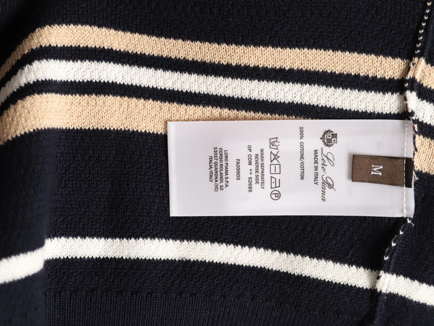 LORO PIANA Knitting Short-sleeved T-shirt