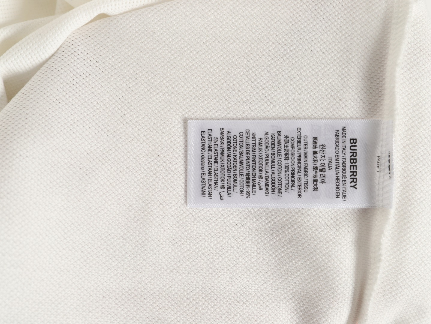 Burberry 26SS Short-sleeved Polo shirt
