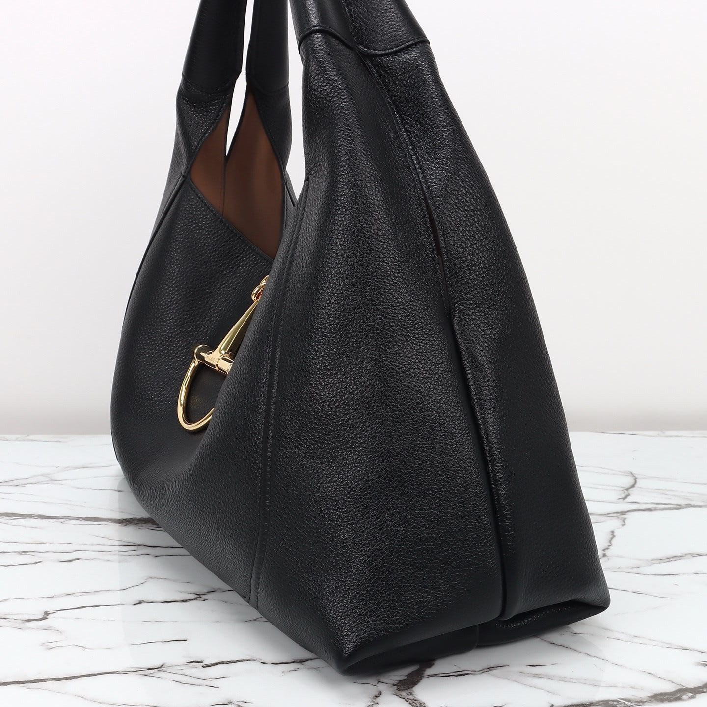 Gucci Softbit Maxi Shoulder Bag Black 46x26x16cm