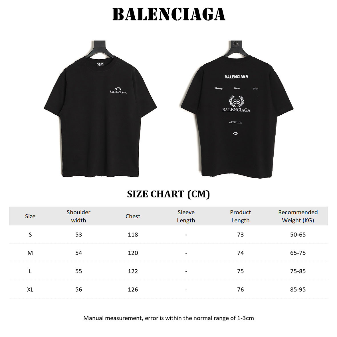 Balenciaga 26ss Short-sleeved T-shirt