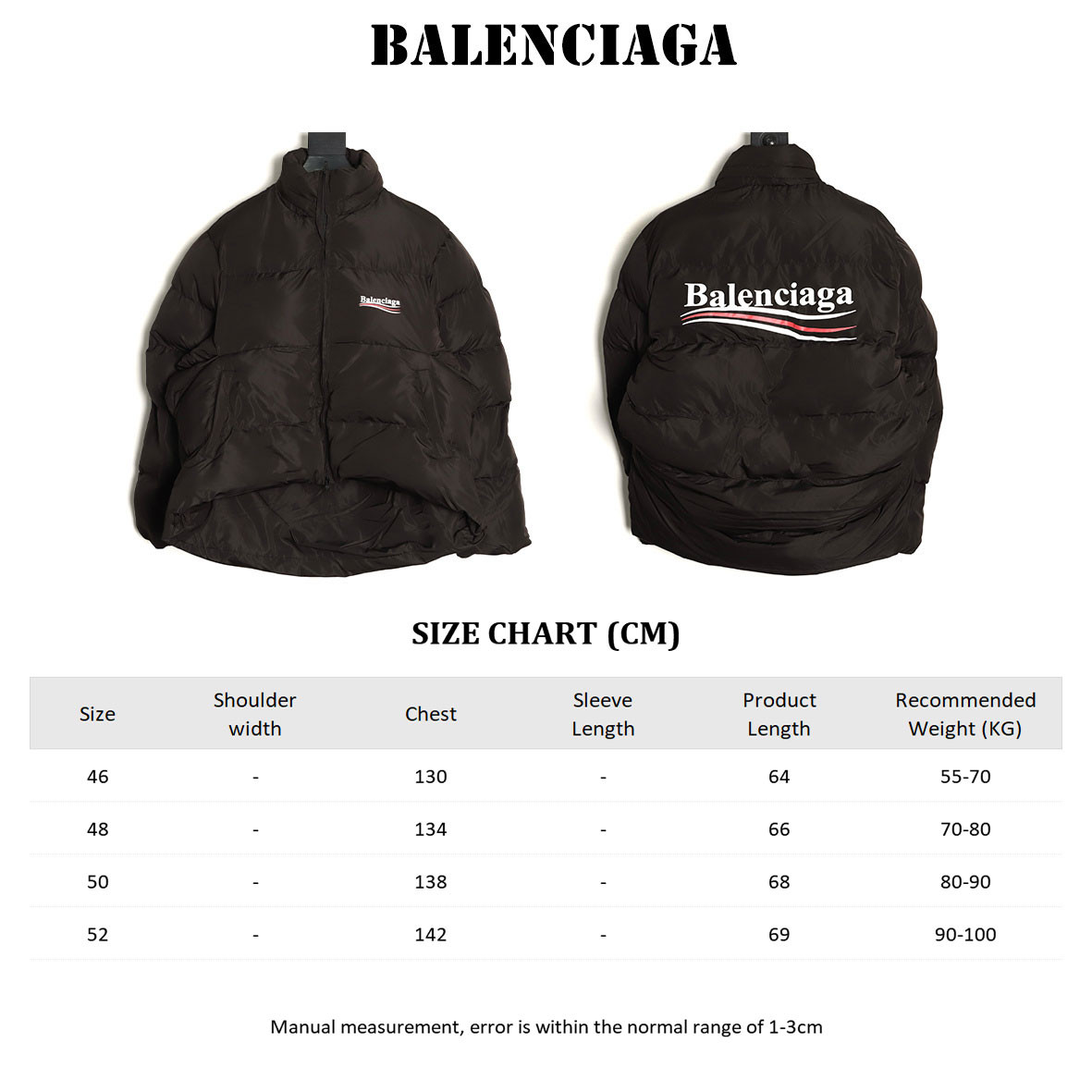 Ba1en*iaga Cotton Jacket