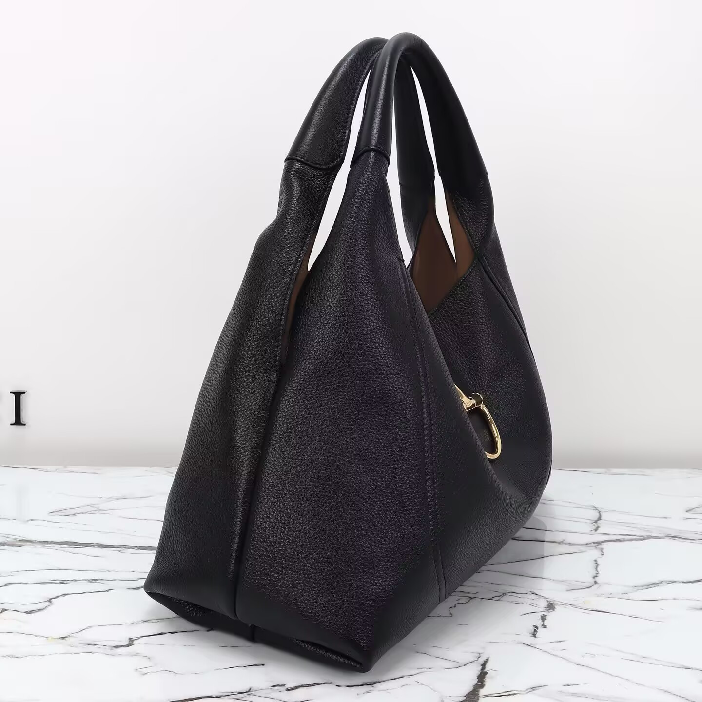 Gucci Softbit Maxi Shoulder Bag Black 46x26x16cm