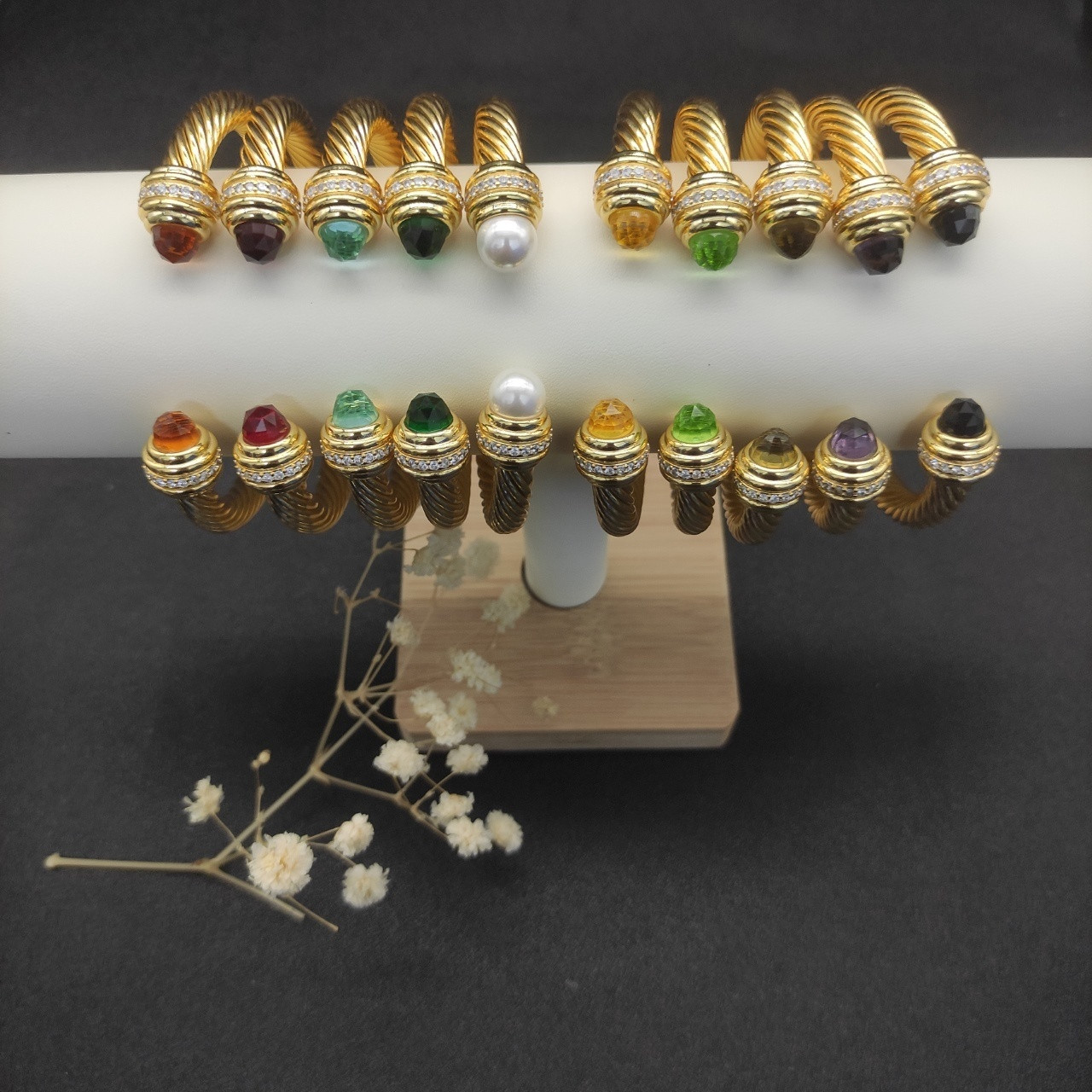 David Yurman 7mm Wrap Bracelet(wrist circumference 16-20cm)