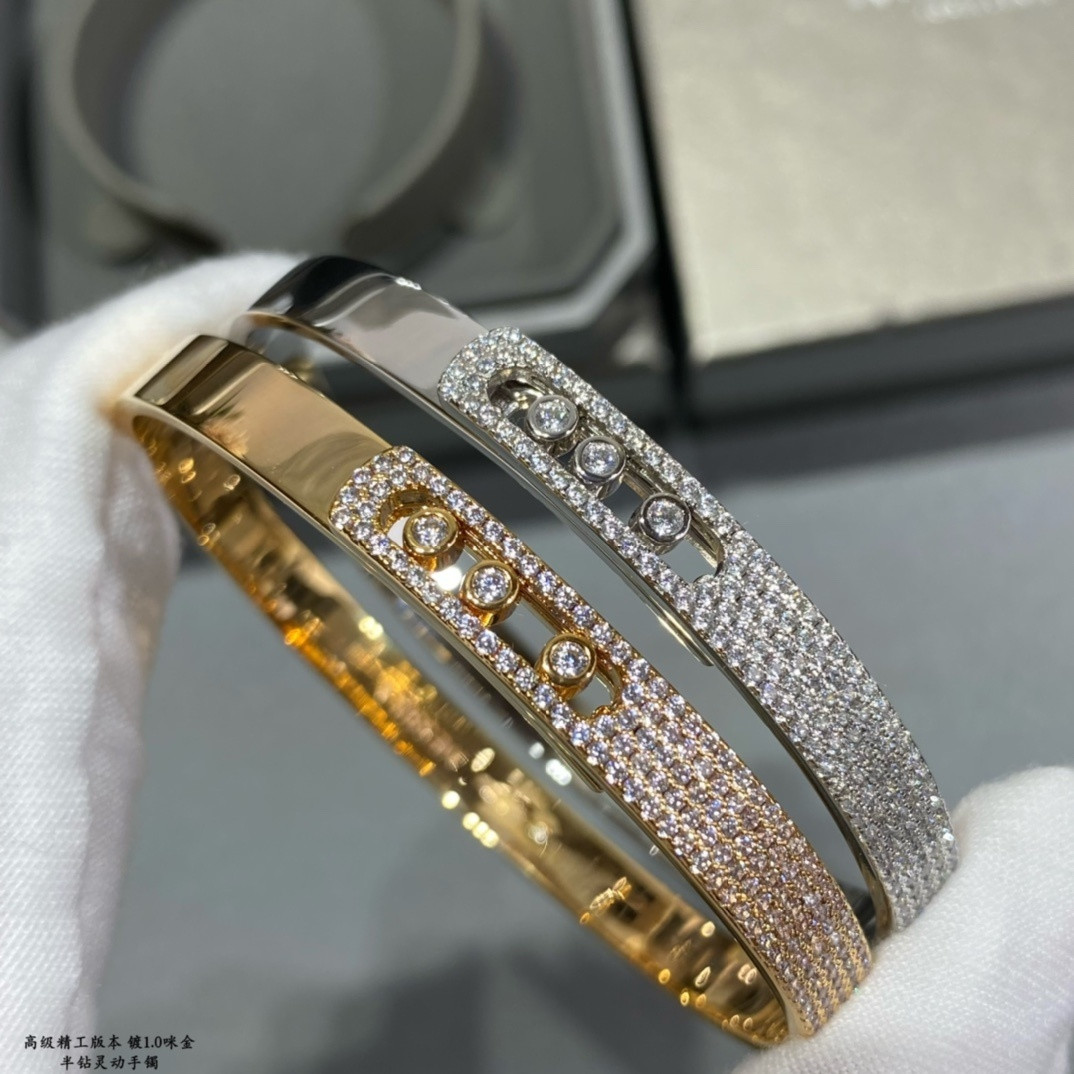 Messika Half-set Diamond Bracelet