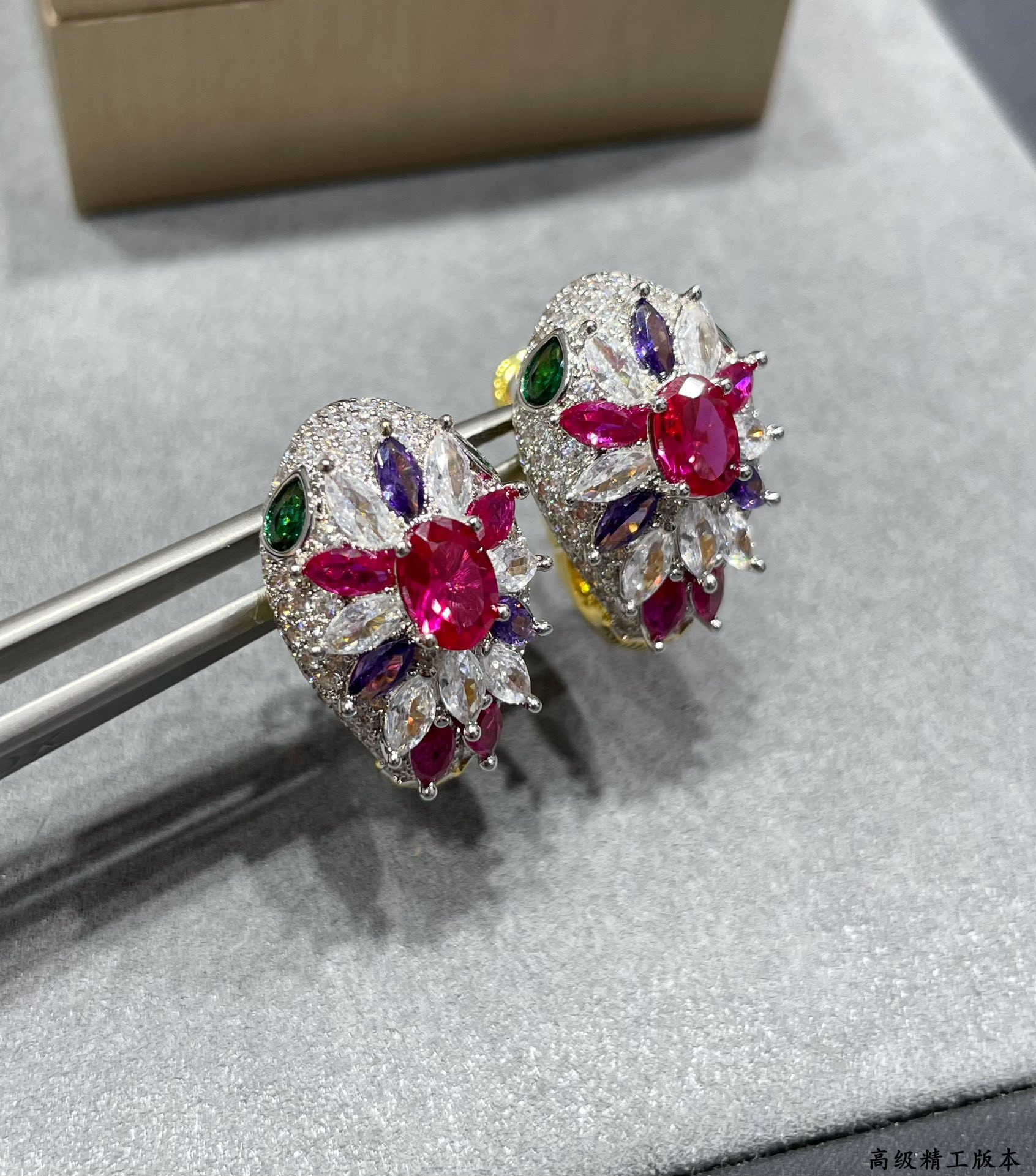 Bv1g*ai D1am0nd Princess Snake Earrings