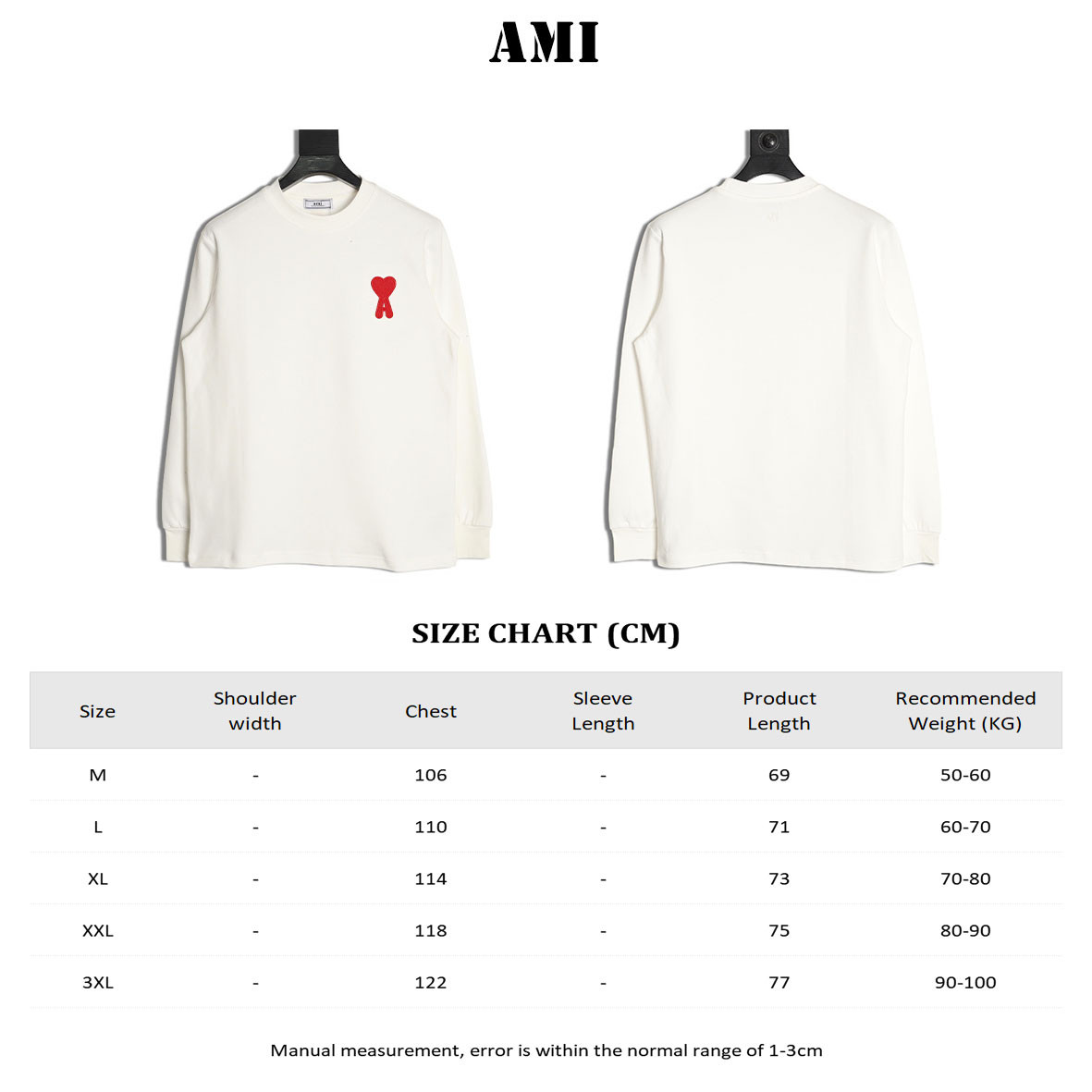 Ami 25Fw Long-sleeved T-shirt