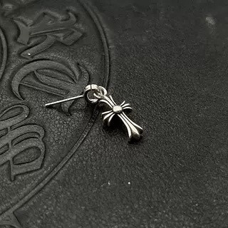 Ch*0me He**ts Cross Earrings