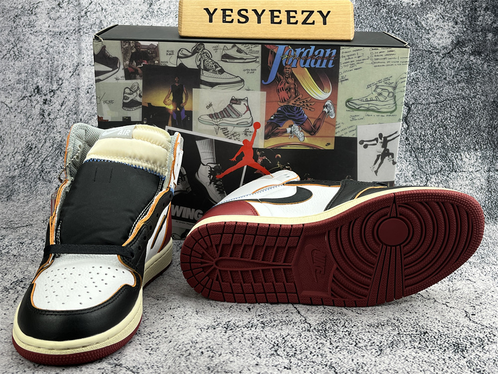 UA UNION x AIR JORDAN 1 RETRO HIGH OG NRG BLACK TOE