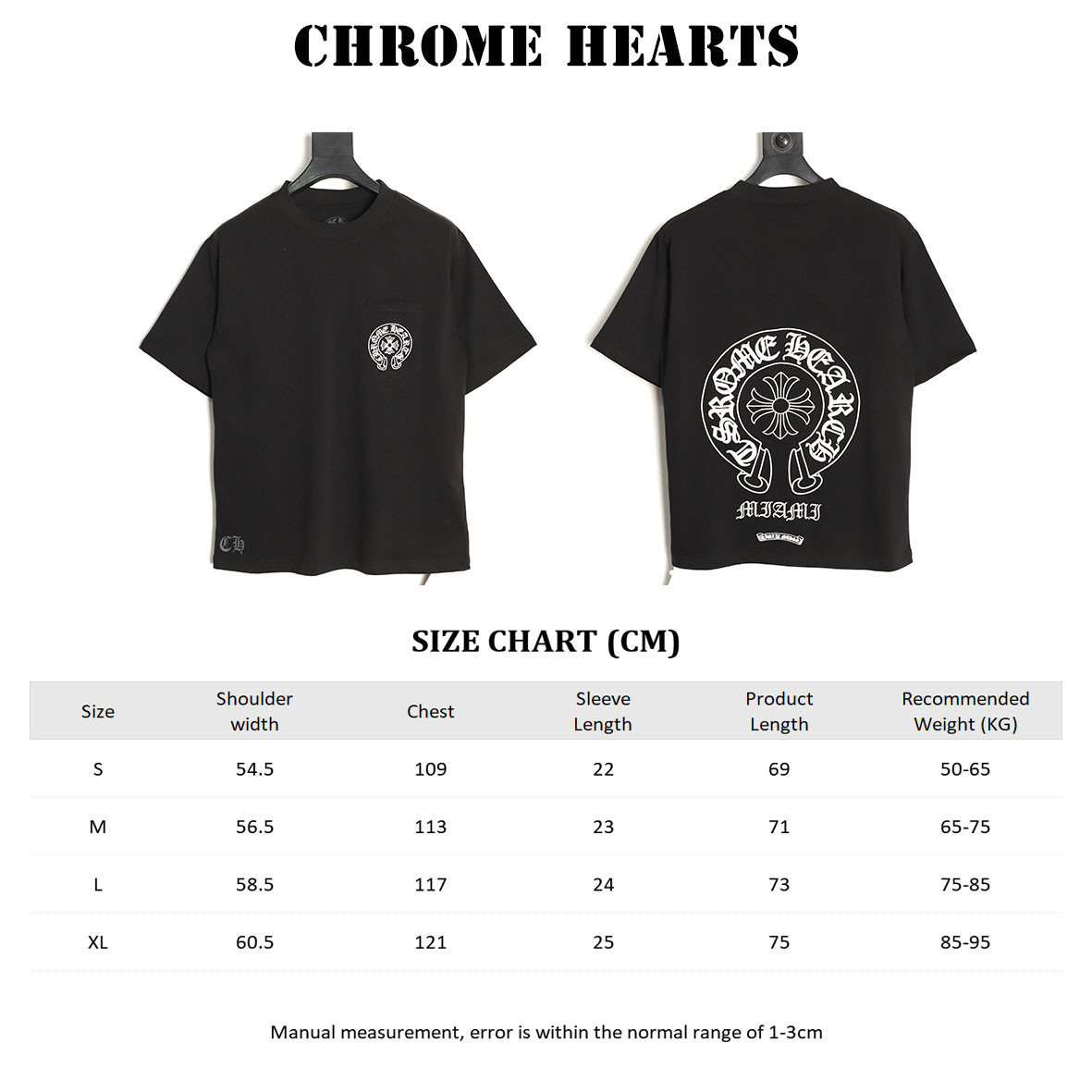Chrome hearts Short-sleeved T-shirt