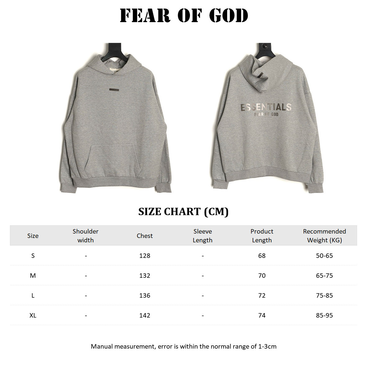 FEAR OF GOD Plush Hoodies Suit