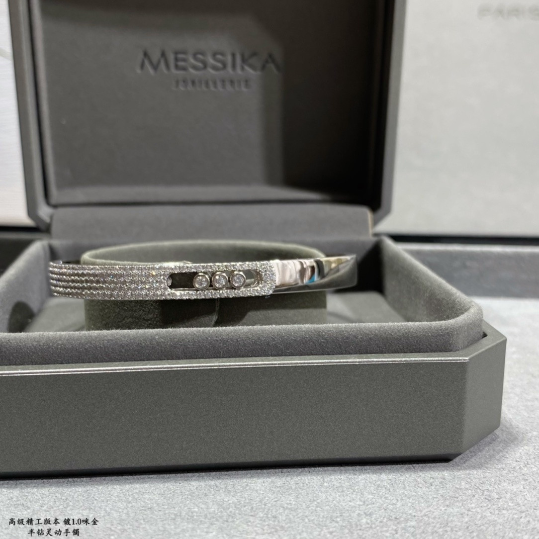 Messika Half-set Diamond Bracelet