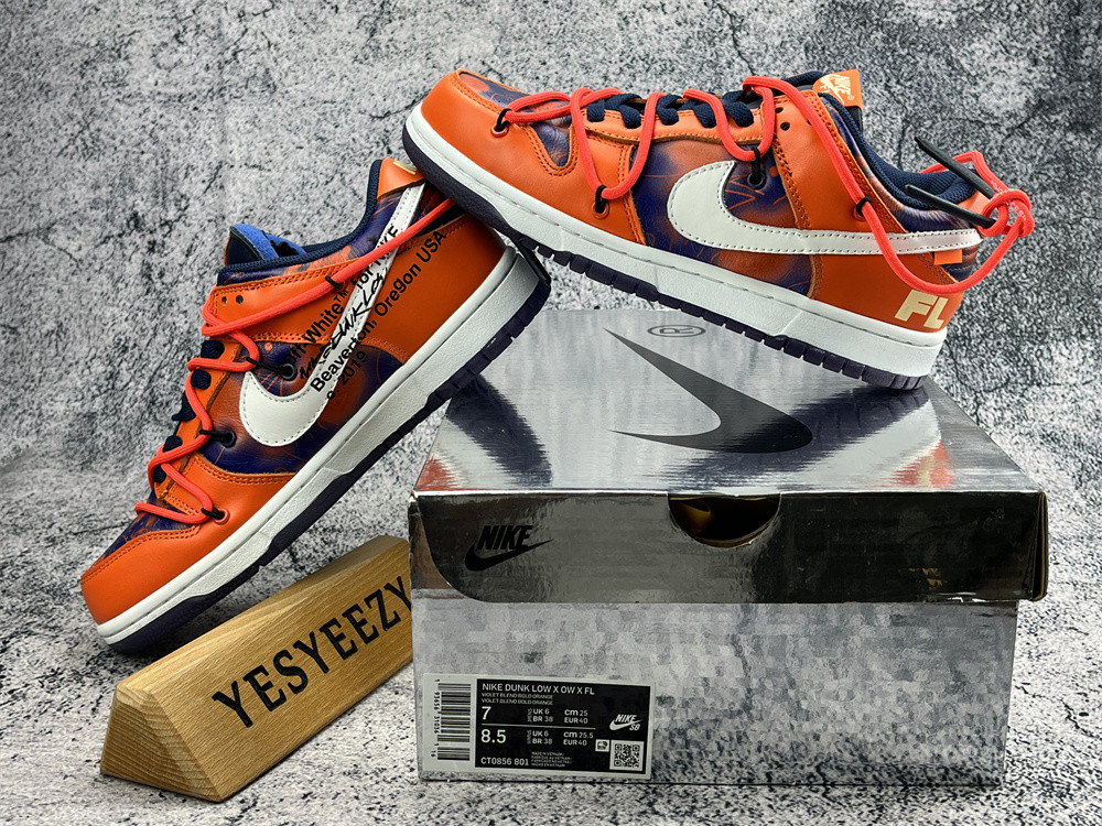 UA NIKE OFF-WHITE X FUTURA UNVEIL X DUNK LOW