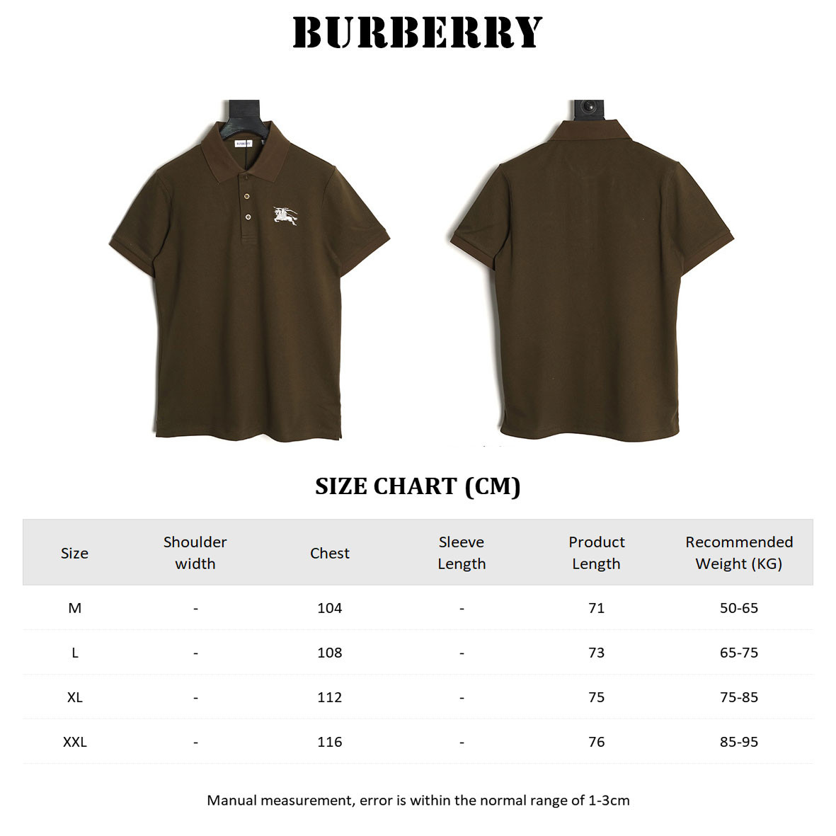 Burberry 26SS Short-sleeved Polo shirt