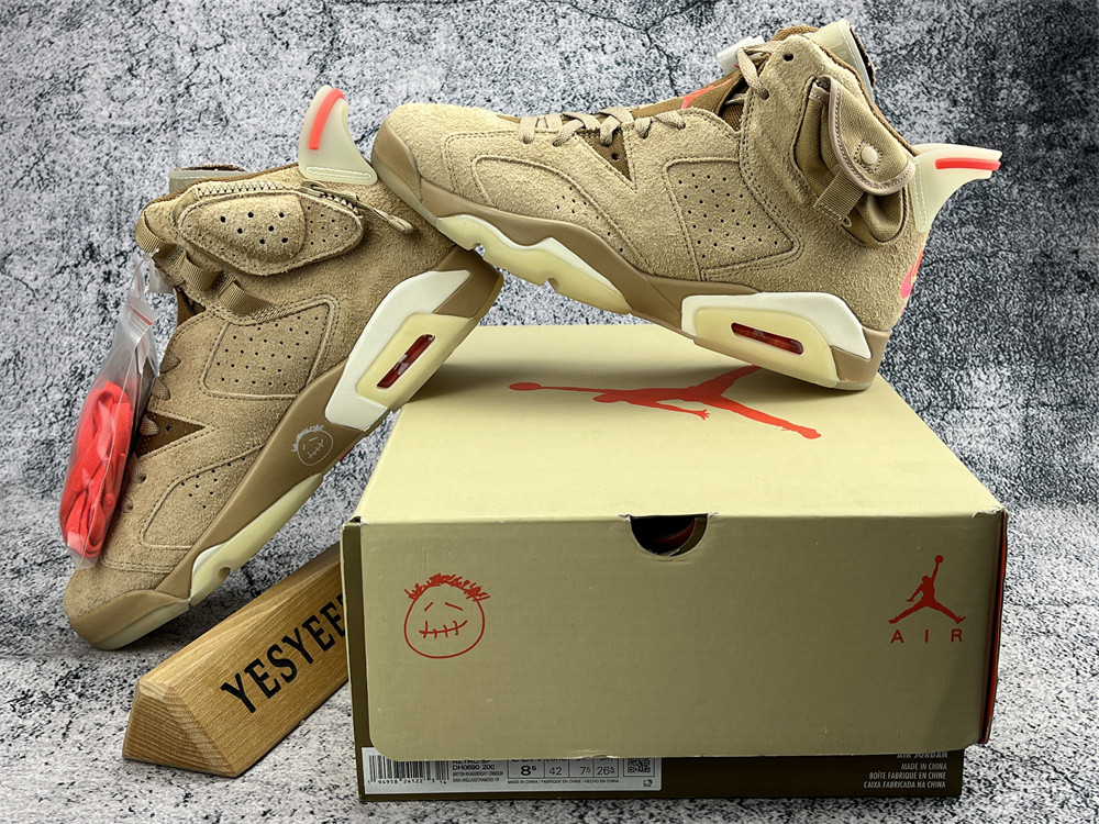 UA AIR TRAVIS SCOTT X AIR JORDAN 6 RETRO 