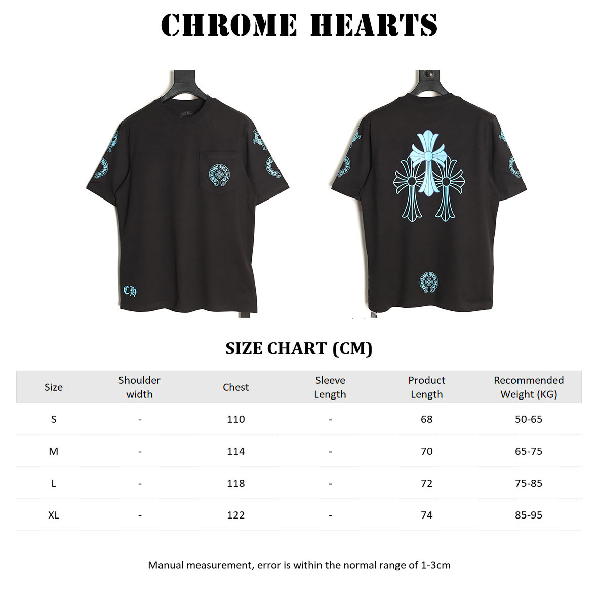 CHROME HEARTS Short-sleeved T-shirt