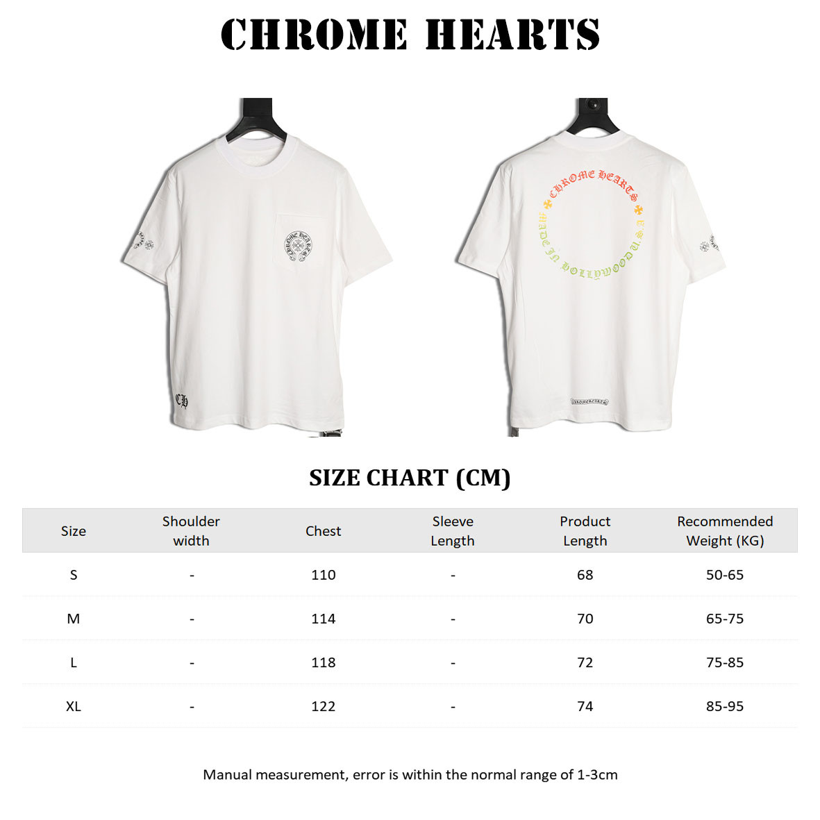 CHROME HEARTS Short-sleeved T-shirt