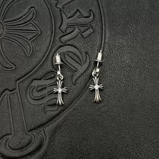 Ch*0me He**ts Cross Earrings