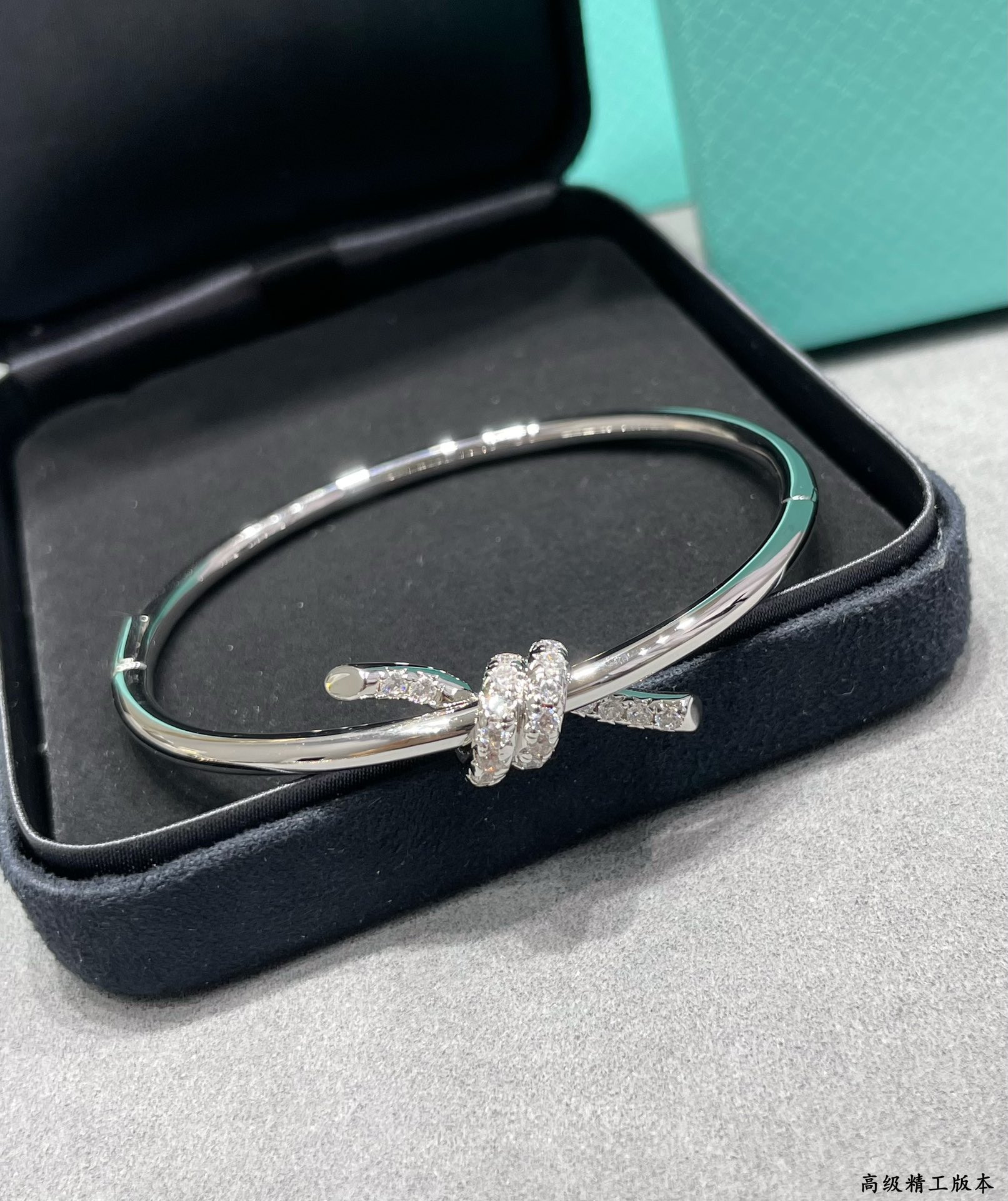 T*f*ny & Co. Knot D1am0nd Half Circle Bracelet