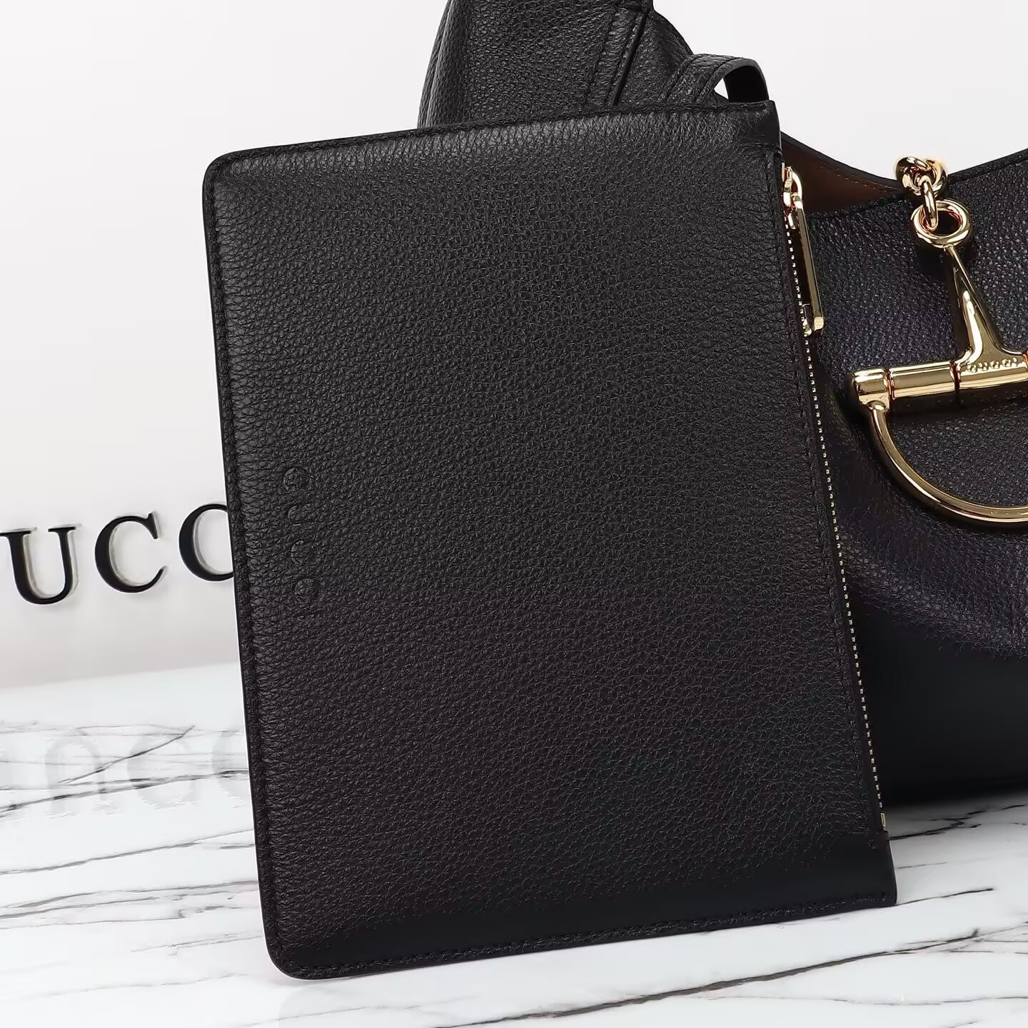 Gucci Softbit Maxi Shoulder Bag Black 46x26x16cm