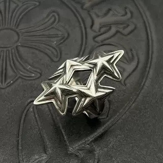 Ch*0me He**ts Four-Layer Star Pentagon Ring