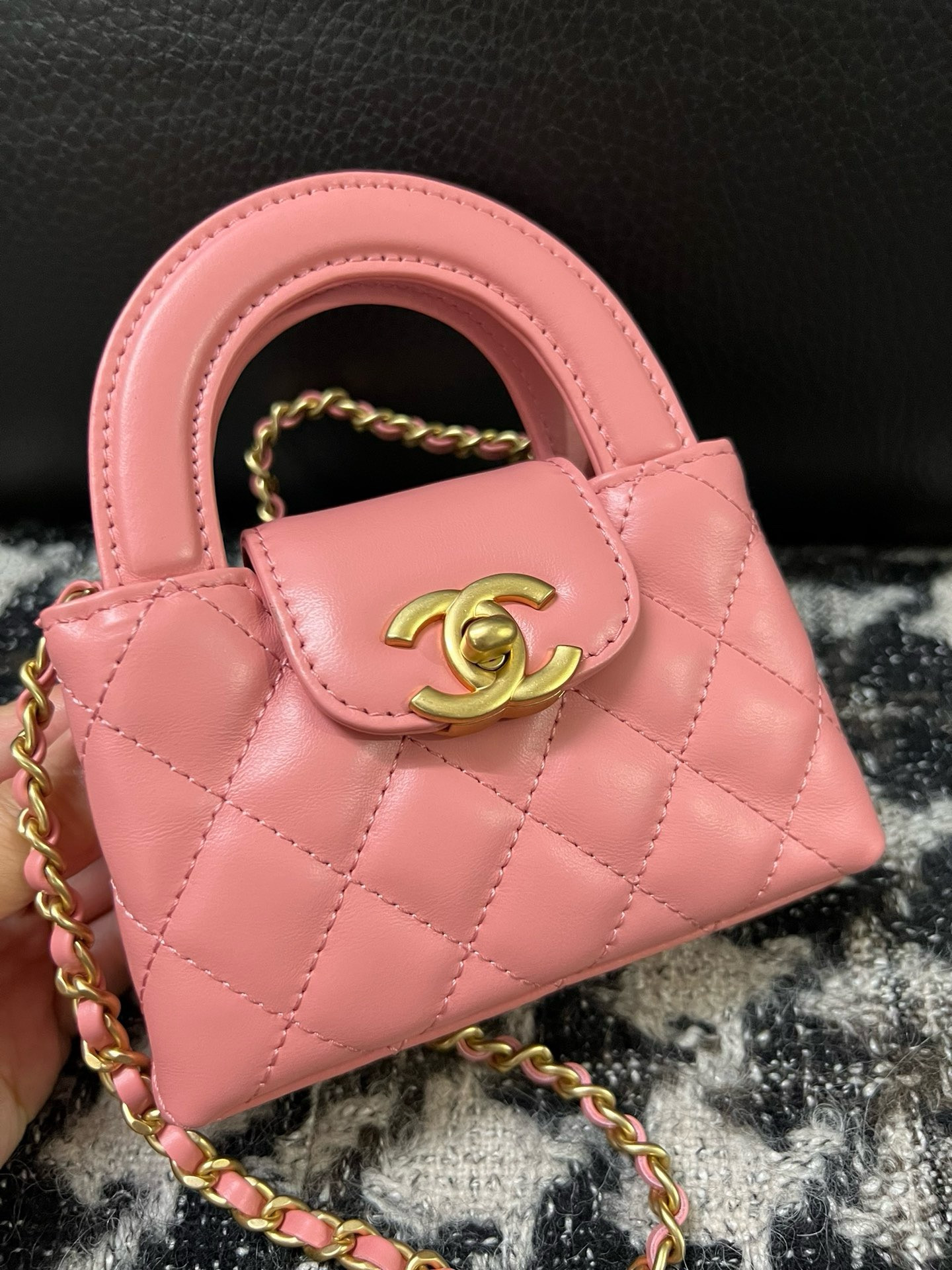 Ch**el Mini Kelly 8×12.5×4cm