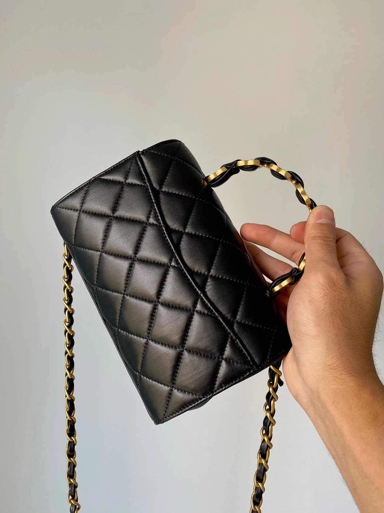 Ch**el MINI FLAP BAG 19.5CM