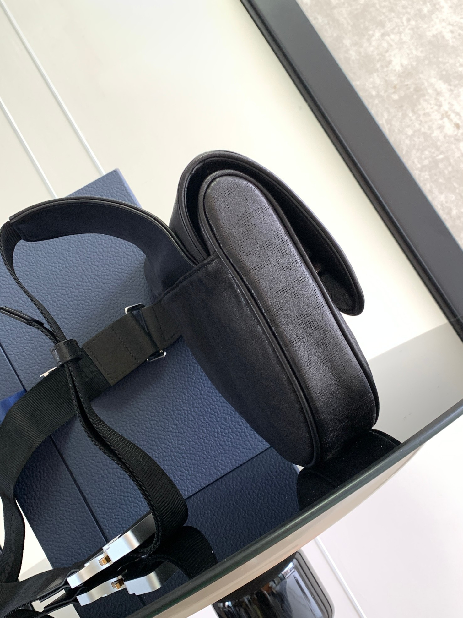 Chr1st1an D10r D10r HOMME Bags Leather Black 26 x 19 x 4.5 cm