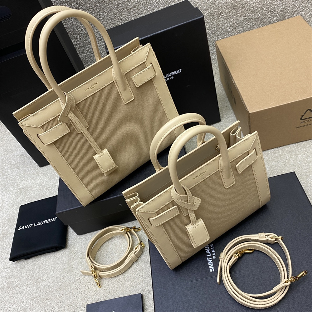 Y51 SAC DE JOUR NANO IN CANVAS HANDBAG