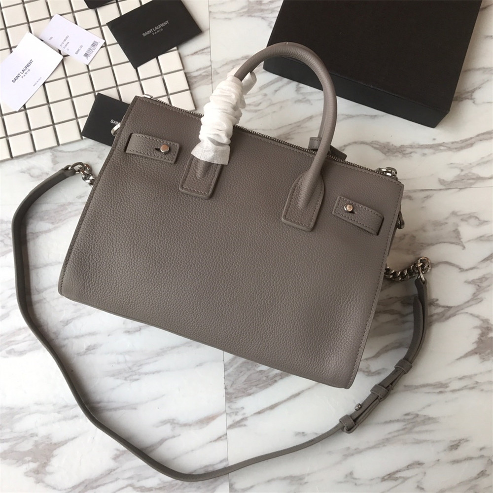 Y51 SAC DE JOUR BABY IN GRAINED LEATHER GREY