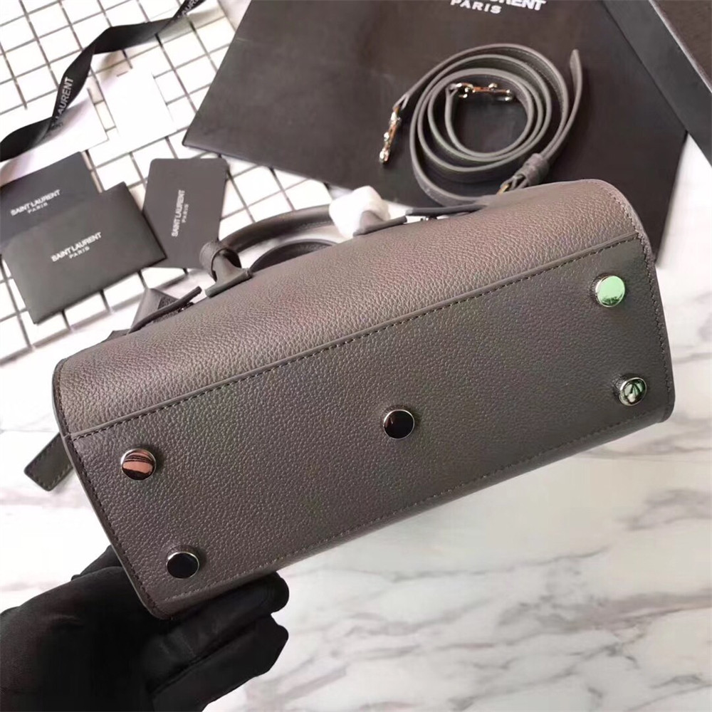 Y51 SAC DE JOUR NANO IN GRAINED LEATHER GREY