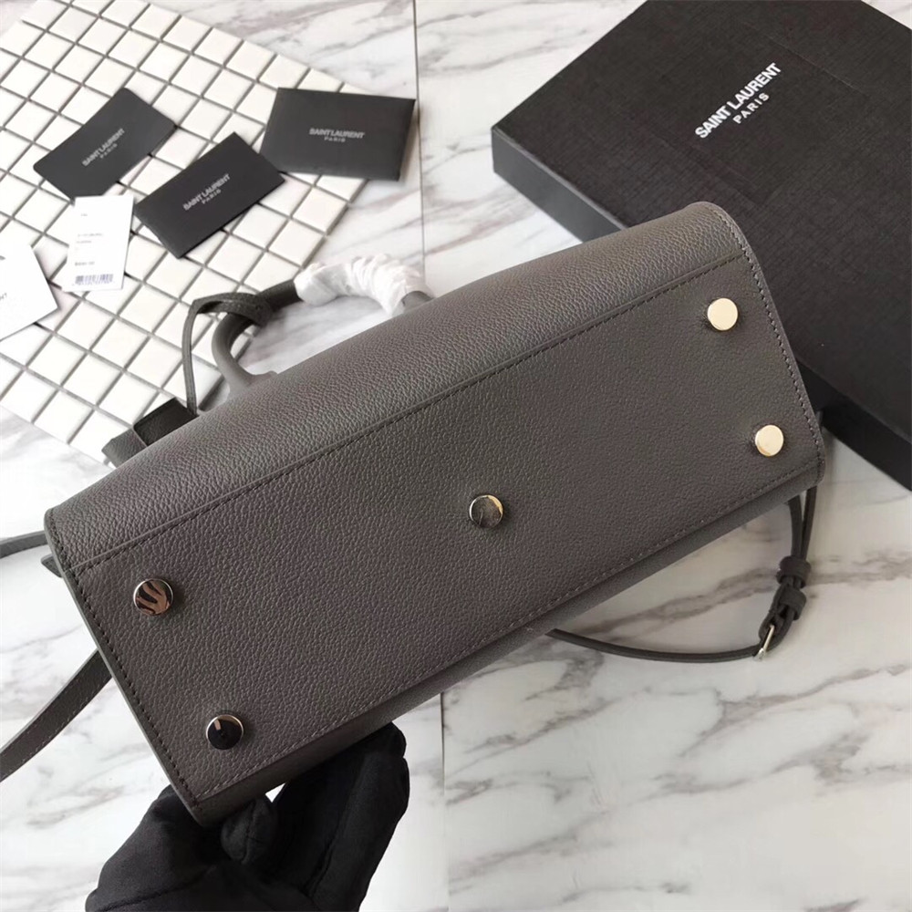 Y51 SAC DE JOUR BABY IN GRAINED LEATHER GREY