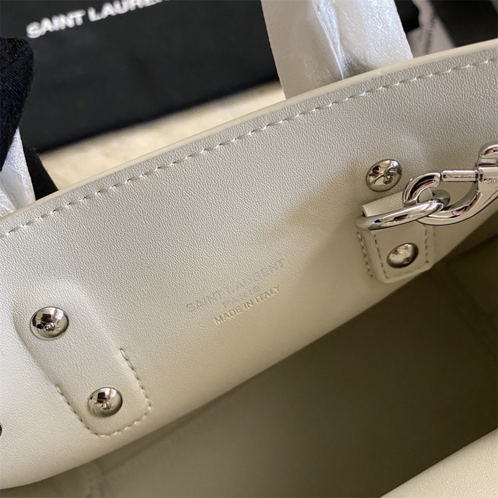 Y51 SAC DE JOUR NANO IN GRAINED LEATHER WHITE