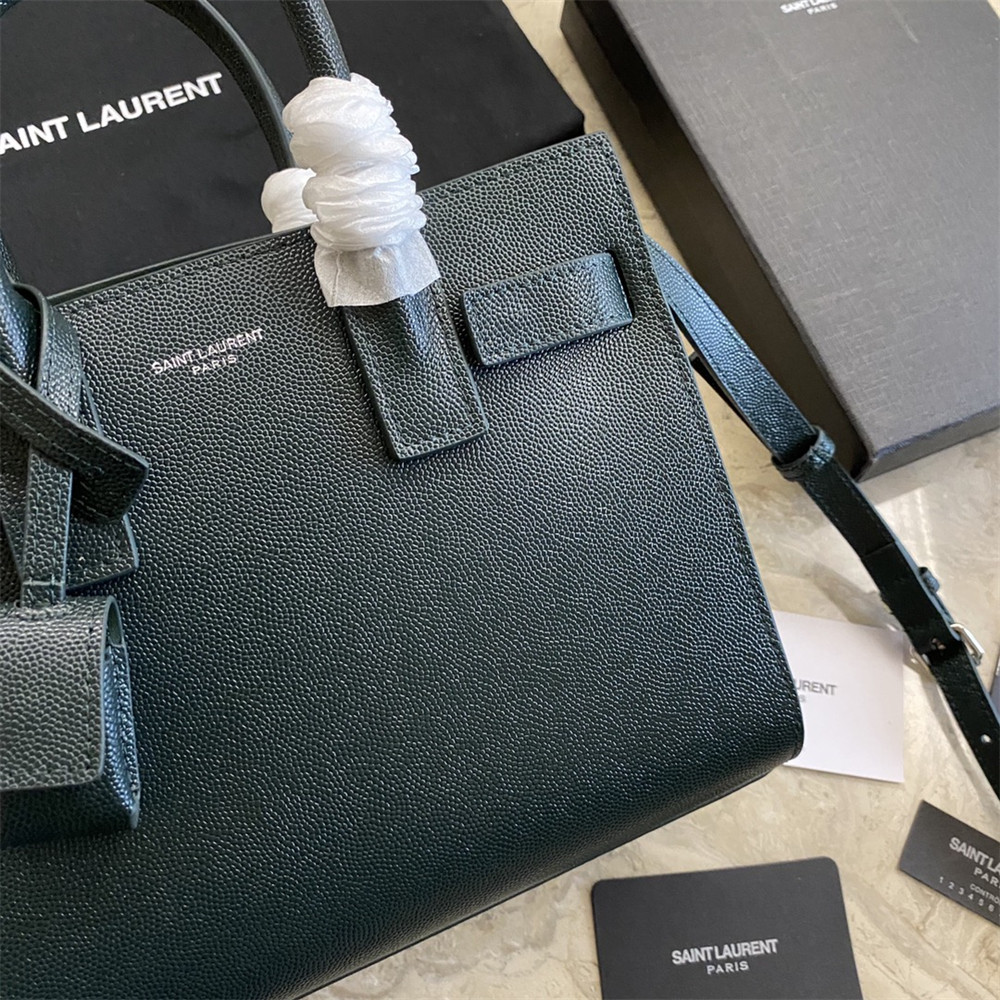 Y51 SAC DE JOUR NANO IN GRAINED LEATHER GREEN