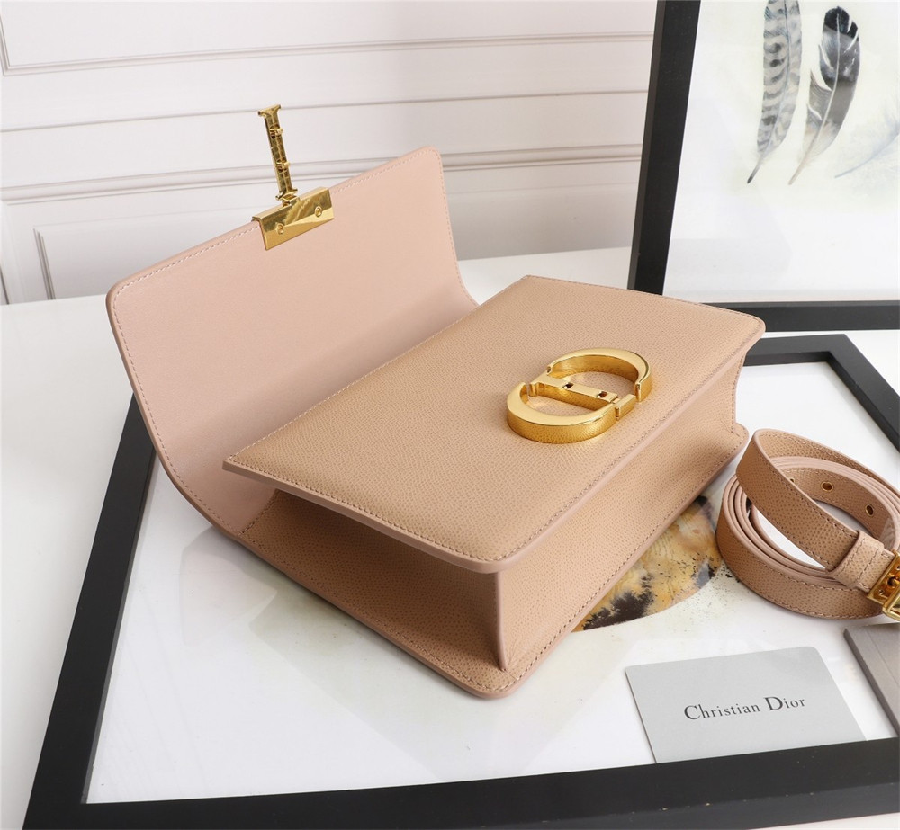 D10r 30 MONTAIGNE CHAIN BAG Grained Pink