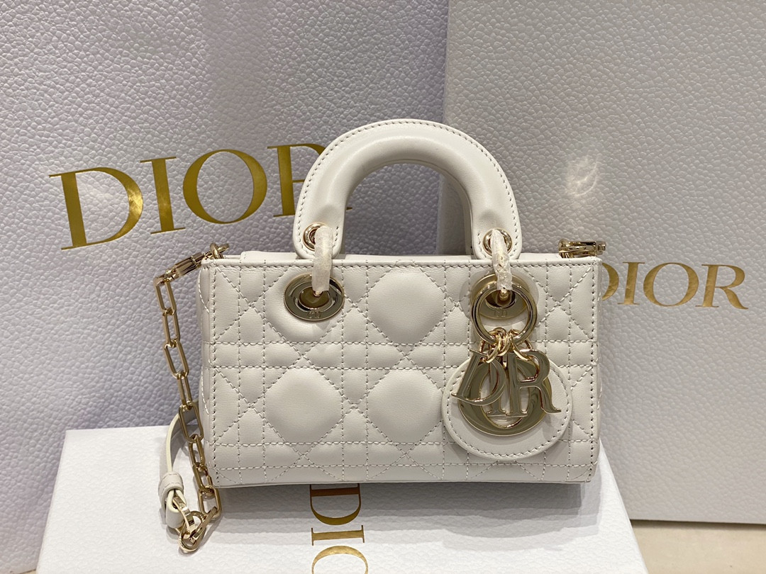 D10r MINI LADY D-JOY BAG White 16 x 9 x 5 CM
