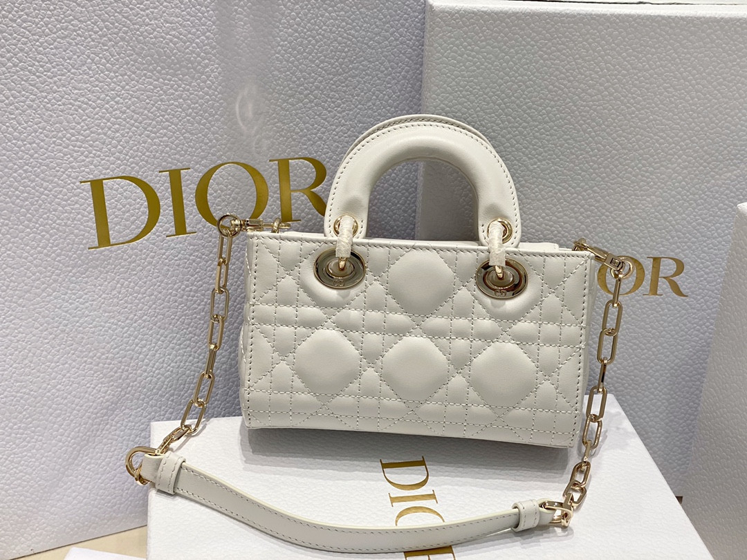 D10r MINI LADY D-JOY BAG White 16 x 9 x 5 CM
