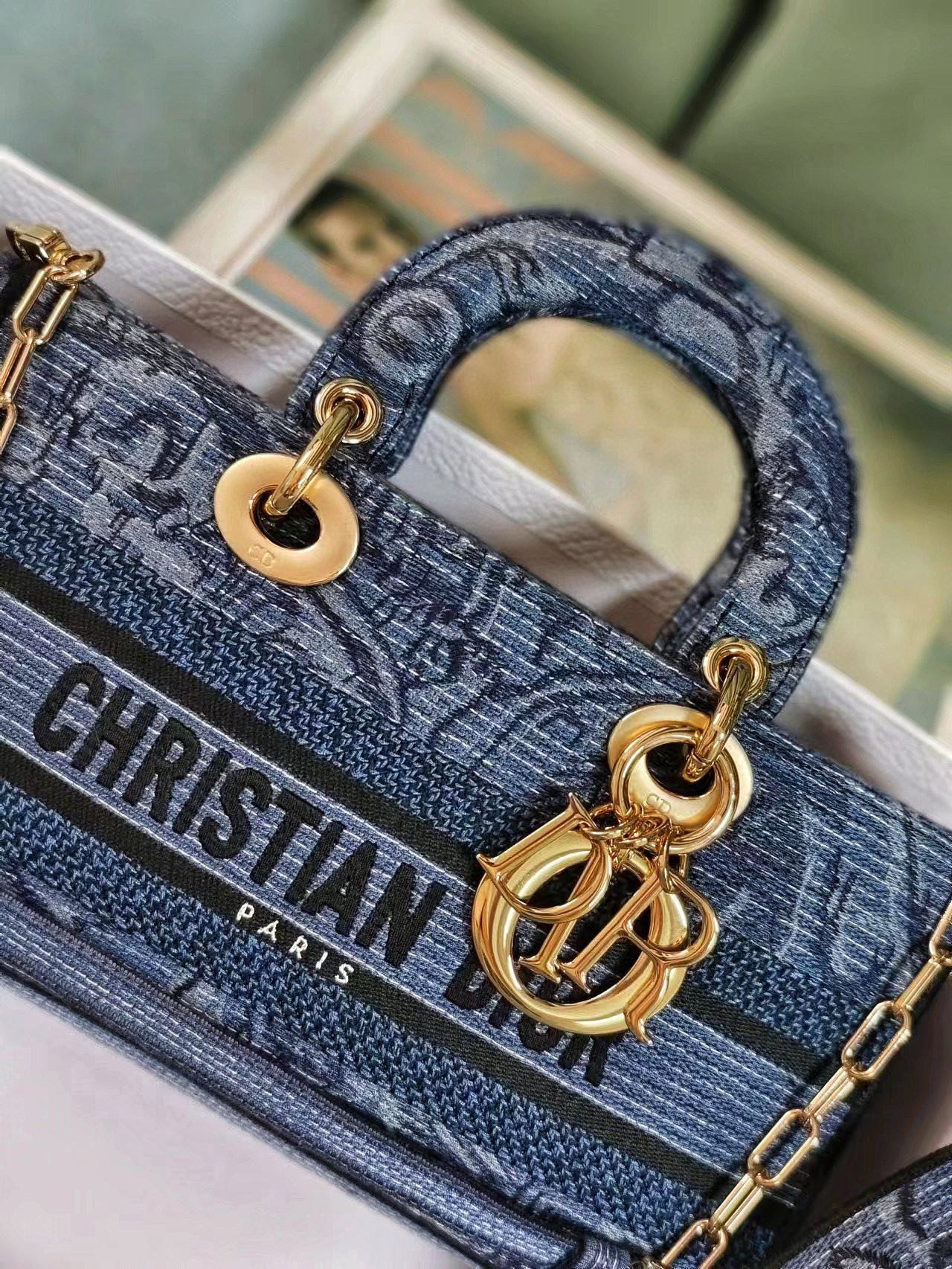 D10r MEDIUM LADY D-JOY BAG BLUE