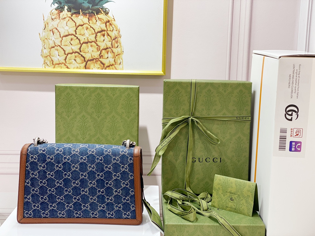 Gvc*1 DIONYSUS SMALL SHOULDER BAG BLUE 11"Wx7"Hx3.5"D