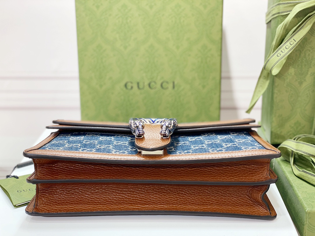 Gvc*1 DIONYSUS SMALL SHOULDER BAG BLUE 11"Wx7"Hx3.5"D