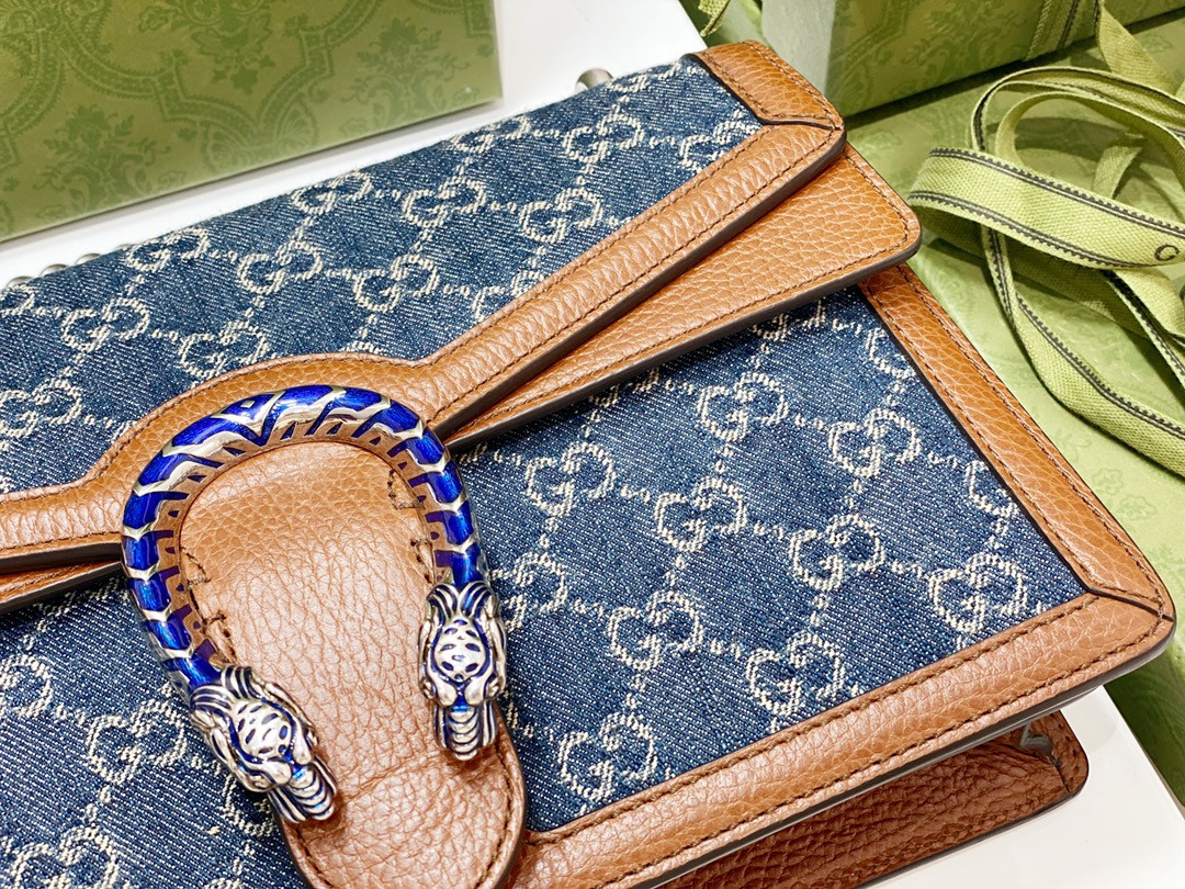 Gvc*1 DIONYSUS SMALL SHOULDER BAG BLUE 11"Wx7"Hx3.5"D