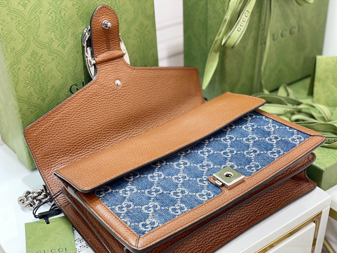 Gvc*1 DIONYSUS SMALL SHOULDER BAG BLUE 11"Wx7"Hx3.5"D