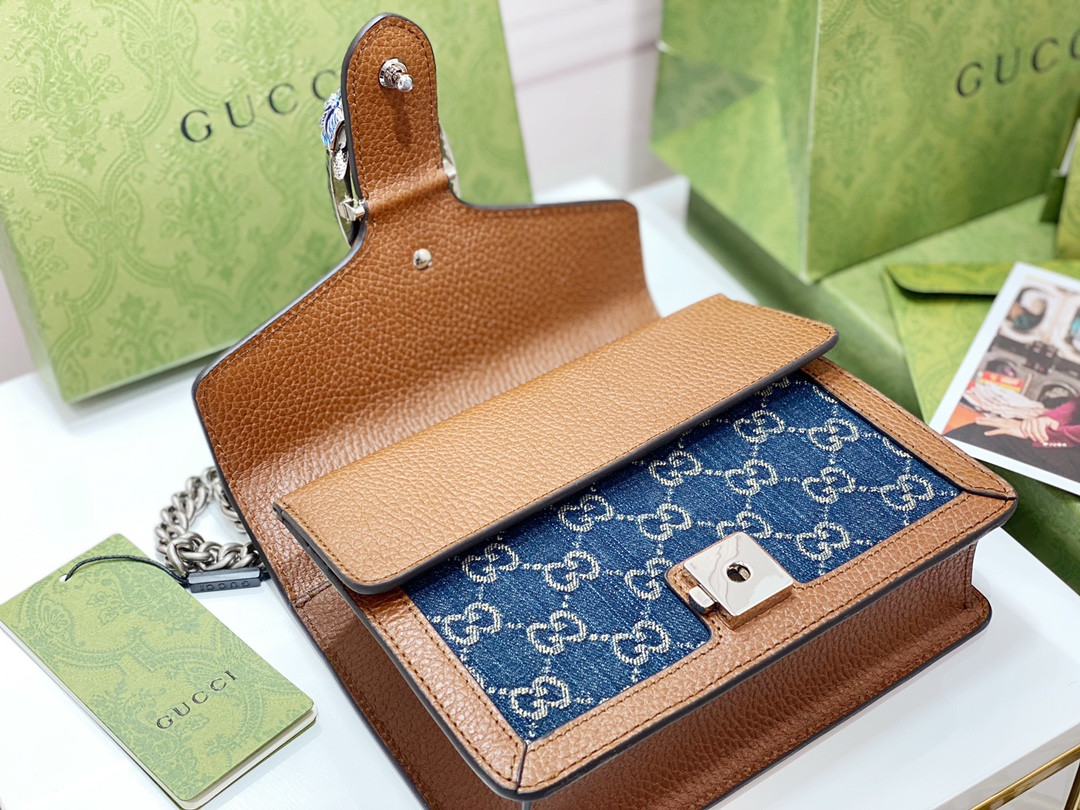 Gvc*1 DIONYSUS GG Svp*me MINI BAG 8"Wx5"Hx2.3"D