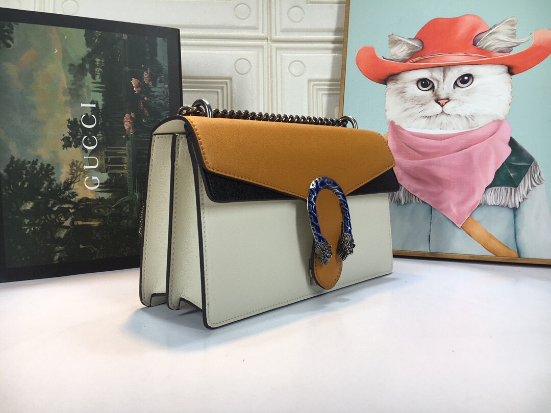 Gvc*1 DIONYSUS SMALL SHOULDER BAG WHITE 11"Wx7"Hx3.5"D