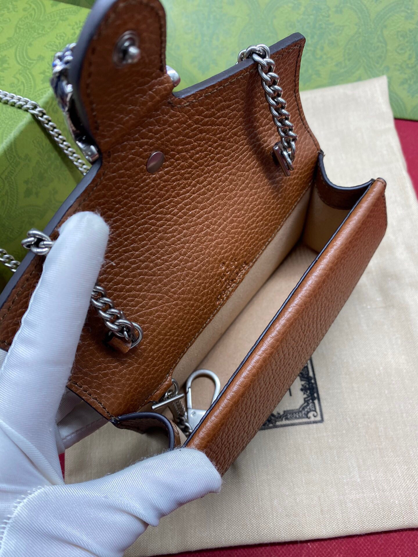 Gvc*1 DIONYSUS GG Svp*me S*pER MINI BAG 6.5"Wx3.9"Hx1.6"D