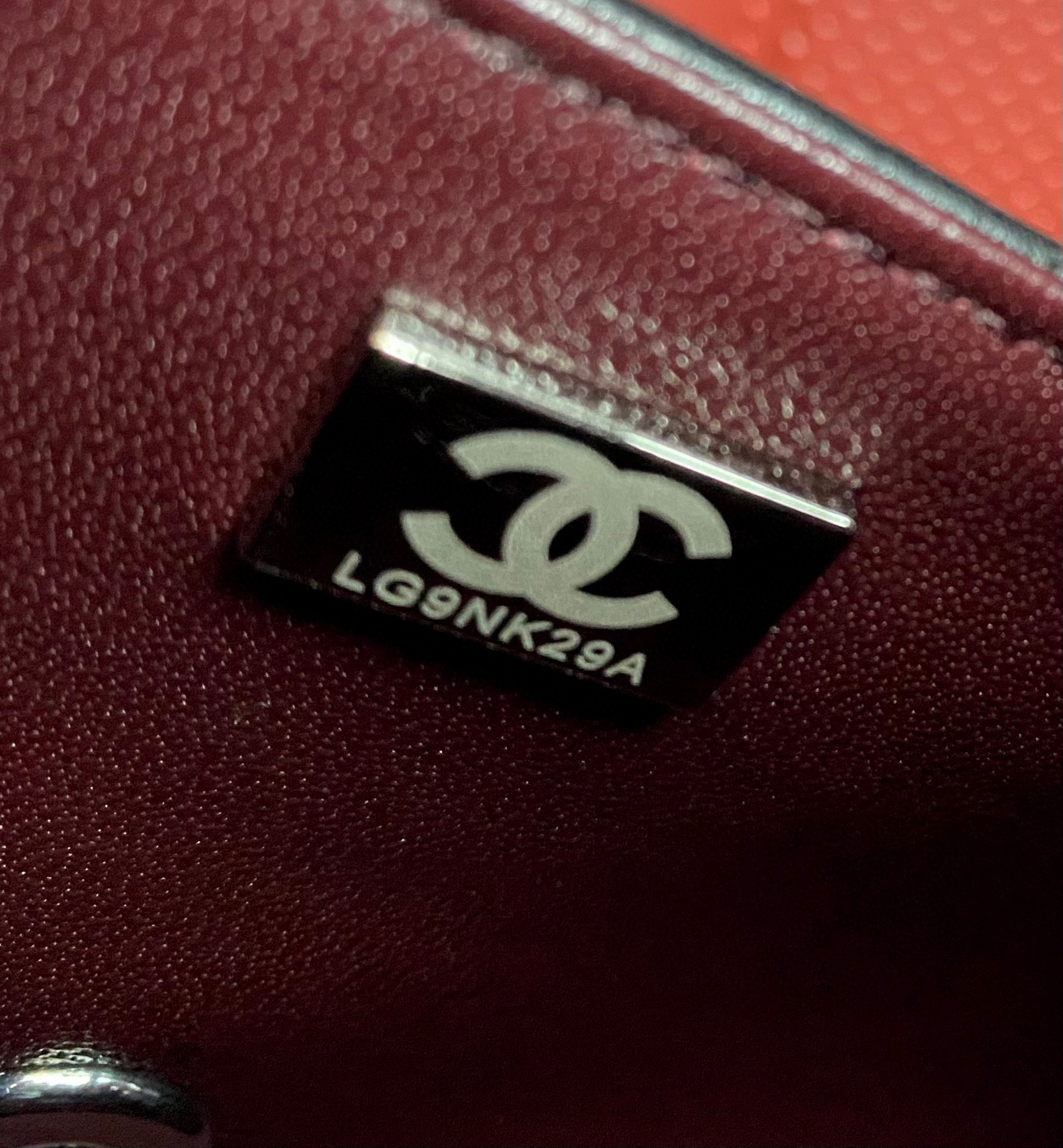 Ch**el MINI FLAP BAG BLACK 4.7 × 7.8 × 2.3 in