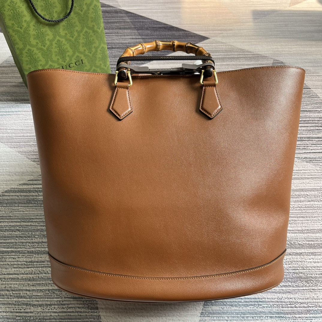 Gvc*1 DIANA LARGE TOTE BAG Brown 40W x 34H x 21D CM