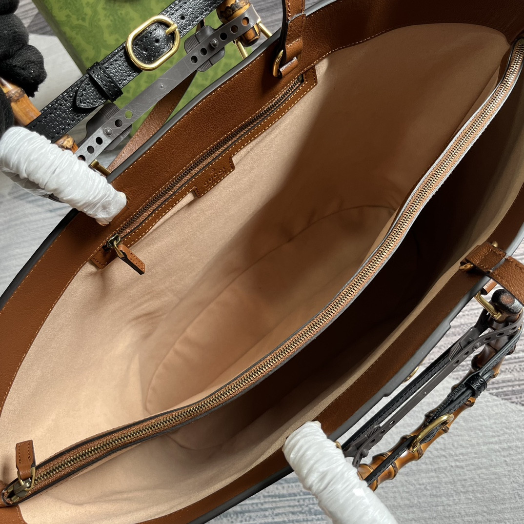 Gvc*1 DIANA LARGE TOTE BAG Brown 40W x 34H x 21D CM