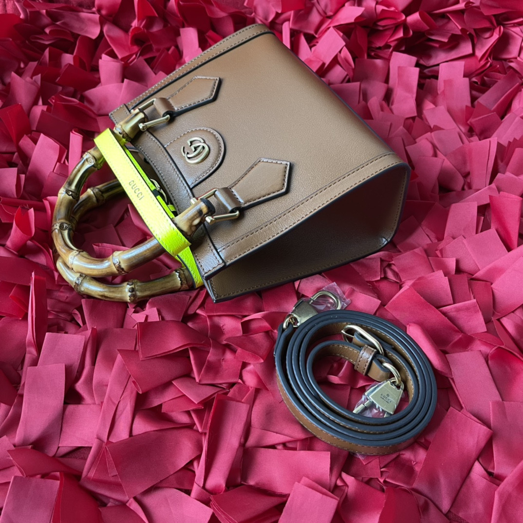 Gvc*1 DIANA MINI TOTE BAG Khaki 20W x 16H x 10D CM