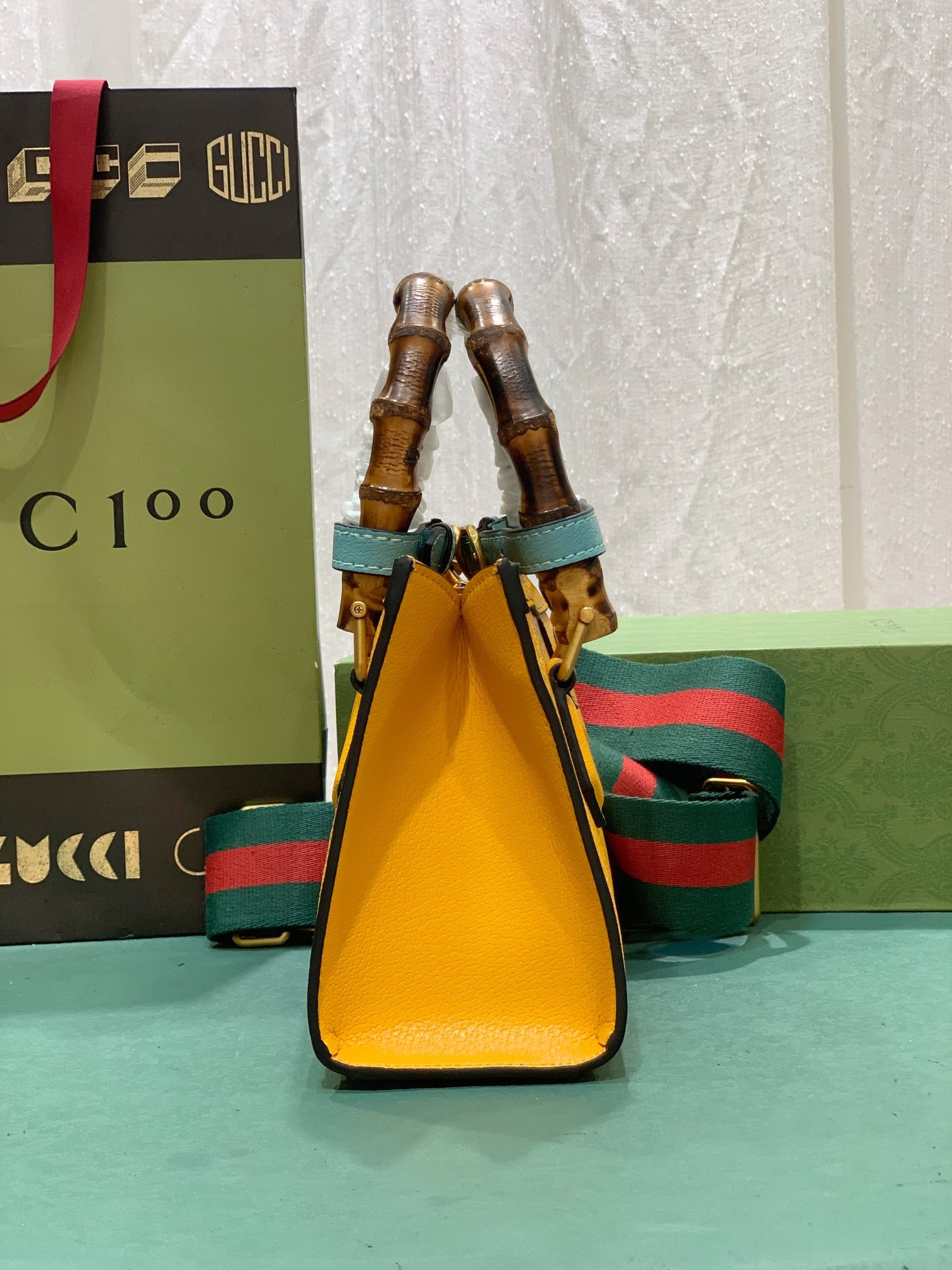 Gvc*1 DIANA MINI TOTE BAG Orange 20W x 16H x 10D CM