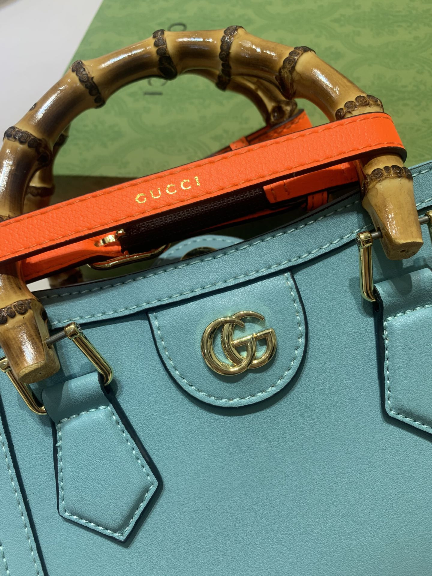 Gvc*1 DIANA MINI TOTE BAG Blue 20W x 16H x 10D CM